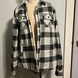 Large River Trail fleece flannel jacket